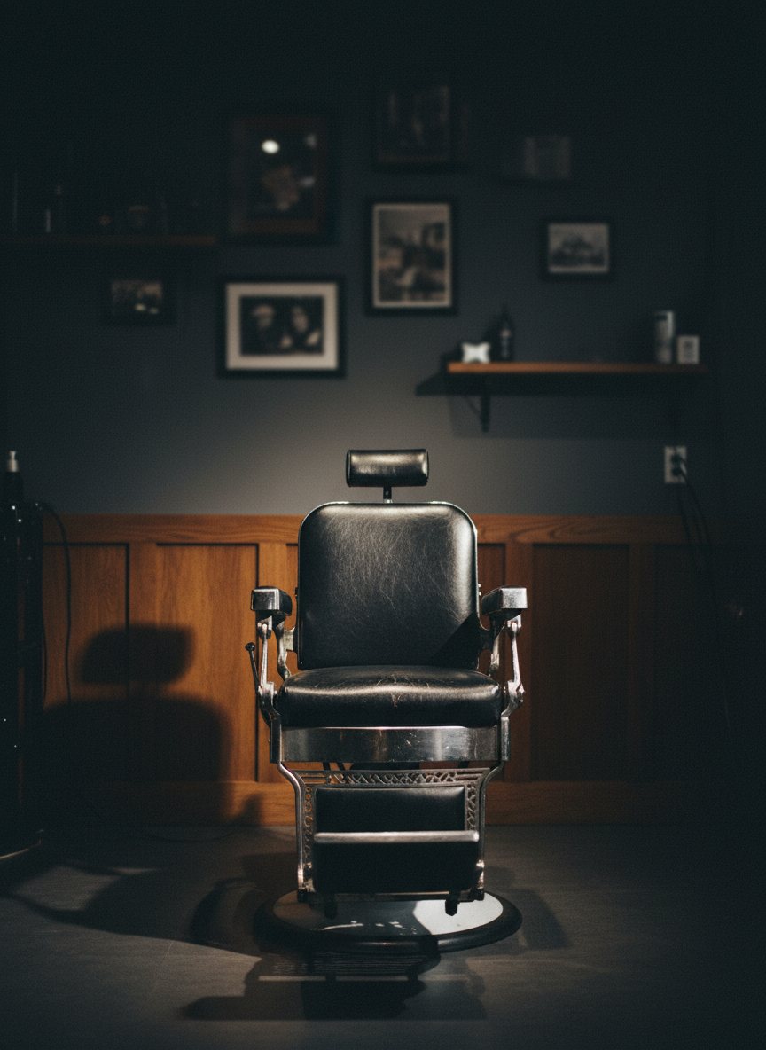 Inside the barber shop